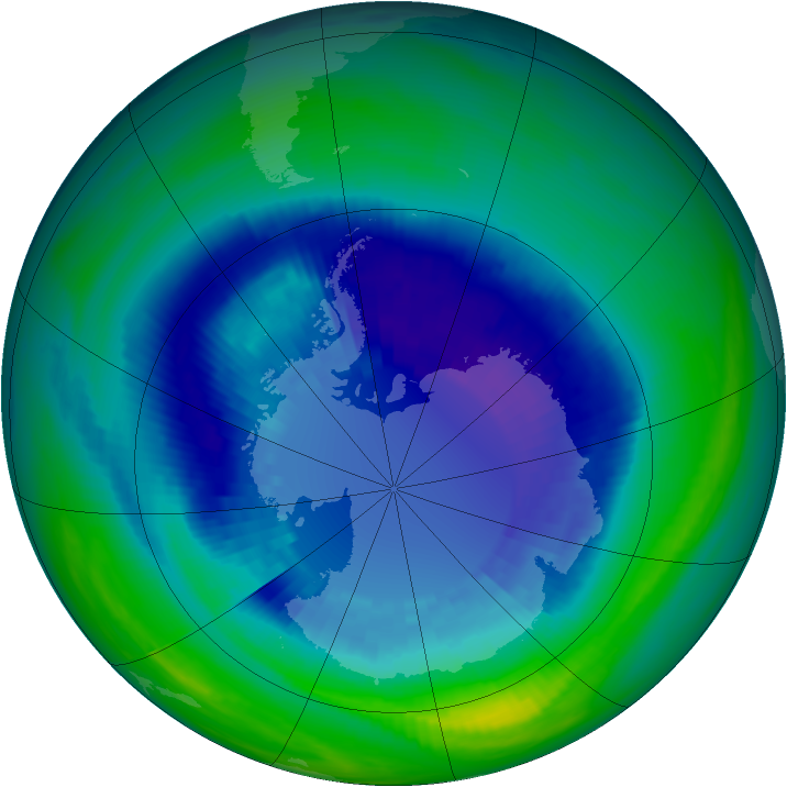 Ozone Map 1992-09-04